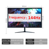 Gaming Monitor 24" - 144hz - 1080P Full HD voor PC Gaming